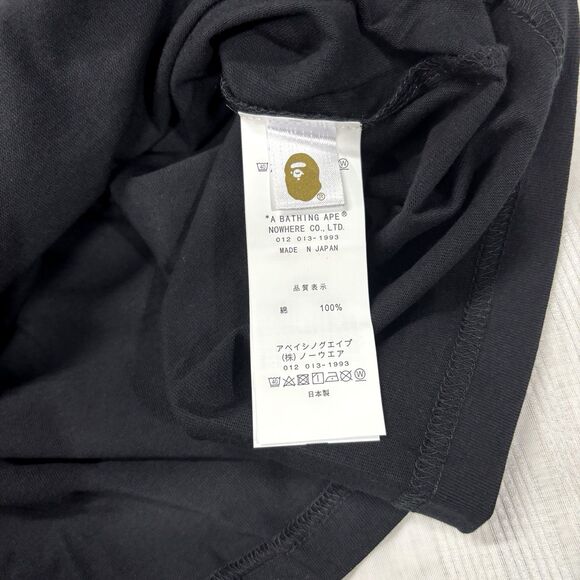 A Bathing Ape Black and White T Shirt Size XL Bape Ape Gorilla Head NWT - Picture 6 of 6